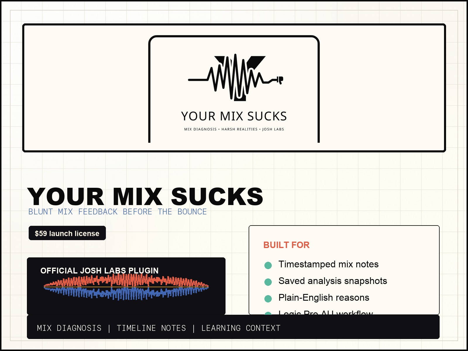 Your Mix Sucks official product artwork